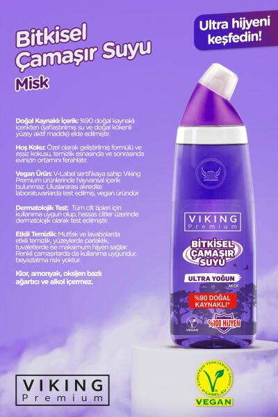 Premium Çamaşır Suyu Misk 750 ml 1 Adet - 3