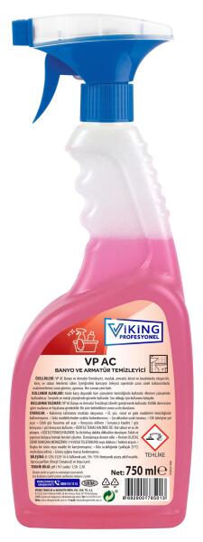 VP AC Banyo ve Armatür Temizleyici 750 ml 1 Adet - 1