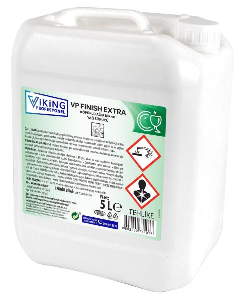 VP FINISH EXTRA Köpüklü Ağır Kir ve Yağ Sökücü 5 L 1 Adet - 1