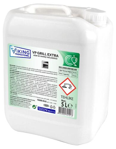 VP GRILL EXTRA Ağır ve Yanmış Yağ Çözücü 5 L 1 Adet - Viking