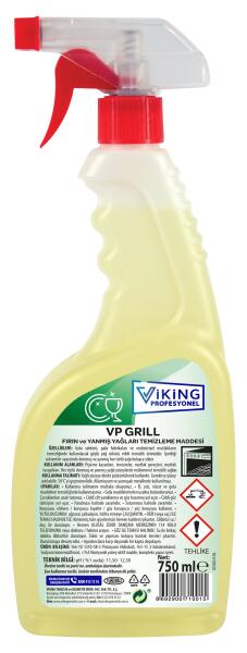VP GRILL Fırın ve Yanmış Yağları Temizleme Maddesi 750 ml 1 Adet - 1