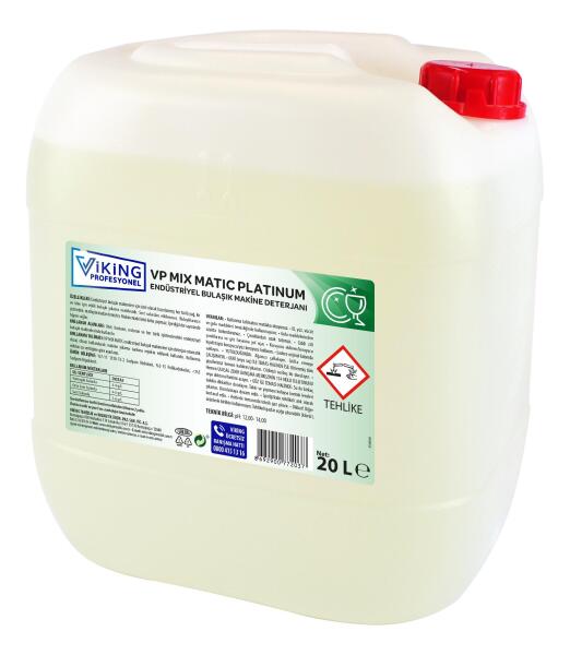 VP MIX MATIC PLATINUM Endüstriyel Bulaşık Makine Deterjanı 20 L 1 Adet - 1