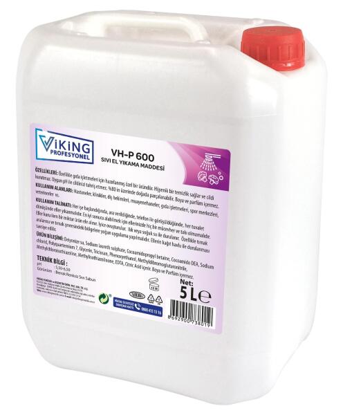 VP VH-P 600 Antibakteriyel Sıvı Sabun 5 L 1 Adet - 1